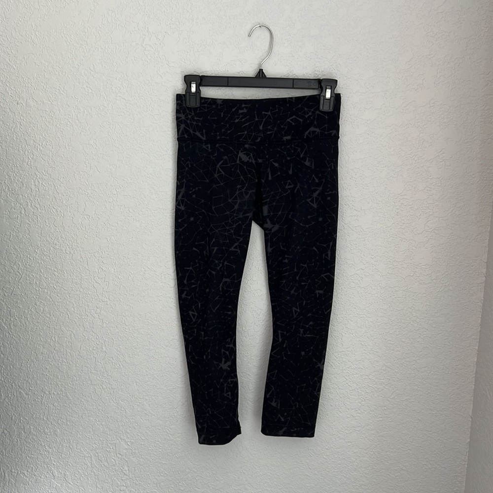 Lululemon capris. Black and gray. Size 4.